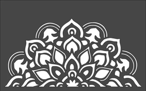 1-5x8 Zoll Schablone, (PF-25) Mandala (6mil) ** *** - Bild 1 von 2