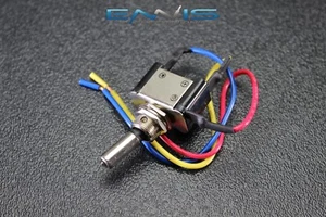 METAL TOGGLE SWITCH ON OFF BLUE LED 12V 20 AMP 3 PIN IS-EC-MT1220BLU - Picture 1 of 4