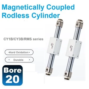 Pneumatic Bore20mm RMS Magnetic Couple Rodless Cylinder CY3B/CY1B-10-15-20-25-32 - Picture 1 of 22