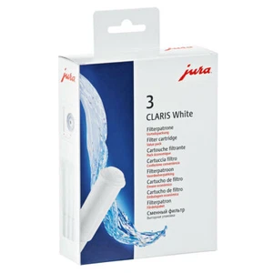 3x Genuine Jura Claris White Coffee Machine Water Filter 68739 / 201801 OVAL FIT - Picture 1 of 4