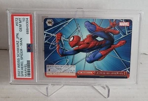 2021 Weiss Schwarz Marvel Japanese #S89-072CC SPIDER-MAN ~ PSA 10 Gem Mint - Bild 1 von 3