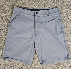 Wrangler Hiking Shorts Size 36 Gray Button Flat Font Outdoor - Picture 1 of 4