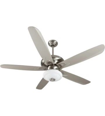 VENTILADOR DE TECHO INTERIOR ZENA 56" EN NÍQUEL PULIDO CEPILLADO Foto 1 de 2