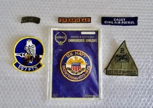 mILITARY PATCH MIXED ARMED FORCES SIZES NEW + PREOWNED JUNK DRAWER LOT neocurio - Picture 1 of 3
