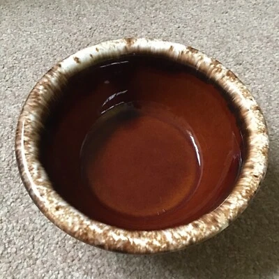 Vintage Hull Pottery Brown Drip Glaze Oven Proof Bowl Made In USA 5 Inch - Image 1 of 4