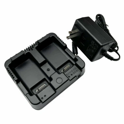 NEW Nikon NIVO 2M 5M 2C 3M 1M Equivalent Dual Charger For Nikon Total Stations