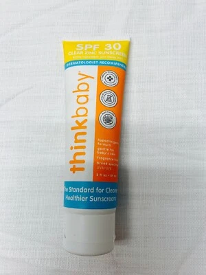 Bloqueador Solar Natural Thinkbaby 3 OZ, Amplio Espectro FPS 30 Caduca 12/24 Foto 1 de 4