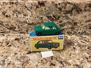 Lesney Matchbox #64 Green M.G. 1100/ W Box Made In England - Picture 1 of 10