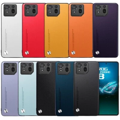 For ASUS Rog Phone8 8Pro Rog8 Plain Leather Fabric Coated Rubber hard case cover - Image 1 of 4