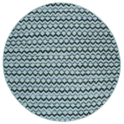 SAFAVIEH Montauk MTK120K Turquoise / Blue/Black Rug - Image 1 of 4