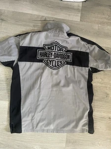 Harley Davidson Mechanic Work. Button Up Shirt - Large - Picture 1 of 6