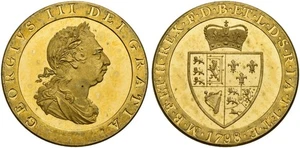 GREAT BRITAIN. George III 1798 Gilt CU Pattern Guinea. NGC PR64UCAM ESC-109 - Picture 1 of 1