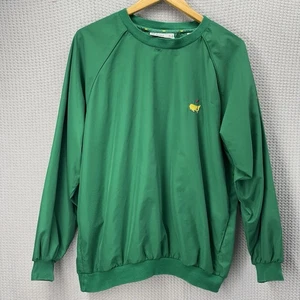 Men's Masters Augusta National Golf Shop Green Windbreaker Medium Vintage - Picture 1 of 6