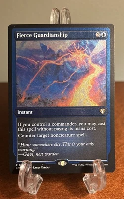 MTG English Fierce Guardianship (Foil Etched) NM Foil Commander Masters CMM - Image 1 of 2