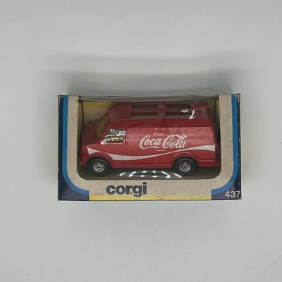 Vintage Corgi Coca Cola Chevrolet Van w Coke Load Diecast 437 NOS Great Britain  - Image 1 of 3