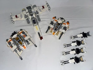 LEGO Star Wars Rebel Snowspeeder X-Wing Speeder Bike Ships Only - Picture 1 of 6