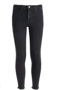 Epic Threads Black High Waisted Skinny Jeans Raw Hem Classic Style Denim Pants - Picture 1 of 3