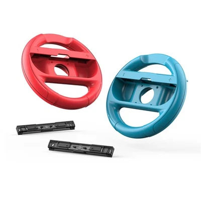 2PCS Gamepad Grip Rocker Game Racing Steering Wheel For Nintendo Switch 2/1 - Image 1 of 4