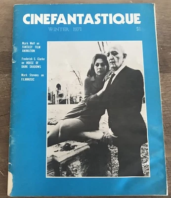 CINEFANTASTIQUE WINTER 1971 2nd ISSUE VG DARK SHADOWS STOP MOTION BLUE COVER - Image 1 of 4