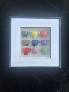 Carlos Silva Centuries Clayworks Shadowbox Miniature Multicolored Cups 2013 - Picture 1 of 4