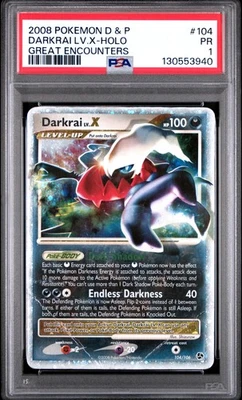 Darkrai LV.X Holo 104/106 Great Encounters Pokemon PSA 1 - Image 1 of 4