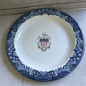 Enamelware Robert Steffy Dinner Plate Charger American Fitzhugh Pattern 1988 - Picture 1 of 2