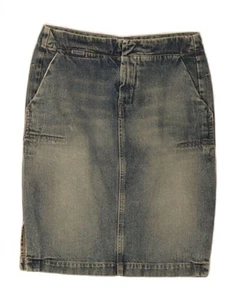 DIESEL Womens Denim Skirt W27 Small Blue Cotton GP06 - Picture 1 of 3