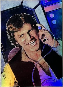Han Solo 1996 Topps Star Wars Finest #7 Refractor Rebel Russell Walks Art - Picture 1 of 10
