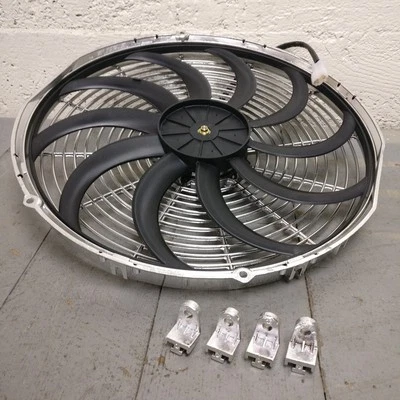 Chevrolet C3500 1999 16 pulgadas cromo radiador ventilador refrigeración s volumen de la pala Foto 1 de 4