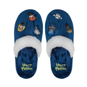 2 x Mens Womens Harry Potter Starry Night Kawaii Slippers Dark Blue - Picture 1 of 4