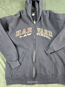 Sudadera con Capucha De Colección Harvard Law School Para Hombres Mediana Cremallera Completa Jansport College Sudadera - Imagen 1 de 6
