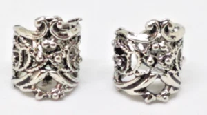 WOMENS FAKE-SILVER HOLLOW OUT U STYLE WRAP EAR CLIP-1 PAIR - Picture 1 of 2
