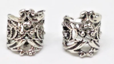 MUJER FALSO-PLATEADO HUECO ESTILO U ENVOLTURA OREJA CLIP-1 PAR Foto 1 de 2