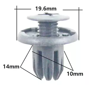 10x MINI INNER WHEEL ARCH TRIM LINER FASTENER CLIPS R55 R56 R57 R58 R59 MODELS. - Picture 1 of 3