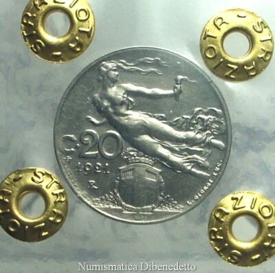 Vittorio Emanuele III - 20 Cent 1921 Libertà Librata  Periziata  FDC / UNC - Immagine 1 di 3