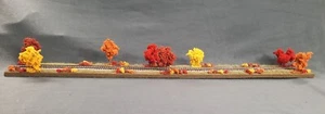 HO SCALE 36" SINGLE TRACK  DIORAMA TRAIN DISPLAY -"FALL FOILAGE SCENE" - Picture 1 of 9