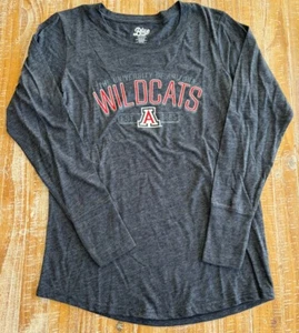 New Univ Arizona Wildcats Women’s Long Sleeve Tee Shirt T-shirt Medium Blue Gray - Picture 1 of 2