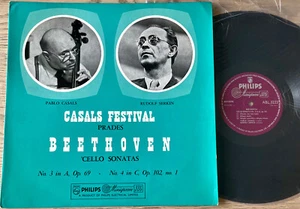 PHILIPS ABL 3223 BEETHOVEN CELLO PIANO SONATAS 3/4 LP CASALS (1950's) EX ENGLAND - Foto 1 di 2