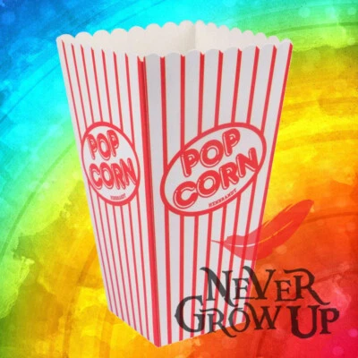 HOT BARGAINS POPCORN Boxes Red Stripes Party/Food/Retro/Hollywood/Movie/Treat - Hygiene Proof