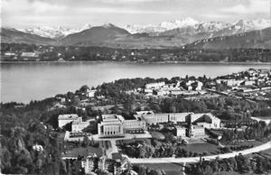 Postcard Switzerland Geneva. The United Nations Palace and Mont Blanc - Picture 1 of 2