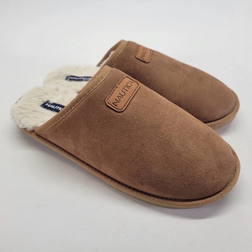 Zapatillas Nautica Somersby 9-10 Zapatos de Microgamuza Deslizables Casa Marrón Foto 1 de 4