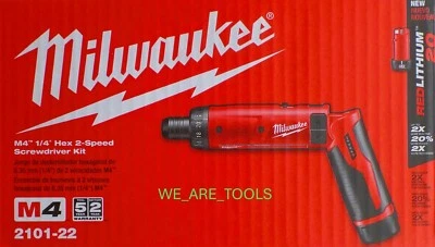 Milwaukee 2101-22 M4 1/4" Hexagon Screwdriver Kit - Image 1 of 4