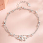 Daily Romantic Adjustable Length Women Bracelet Star Charm Double Layer Gift