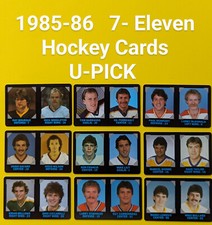 1985-86  7-ELEVEN  7-11 NHL HOCKEY CREDIT CARDS  U-PICK  1-25