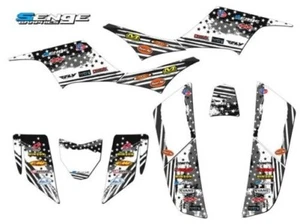 All Years KFX 700 MERICA Grey Senge Graphics Kit Compatible with Kawasaki - Picture 1 of 7