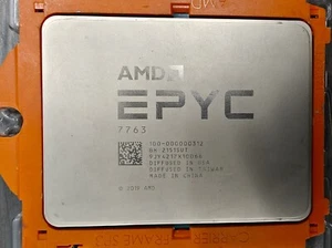 AMD EPYC 7763 100-000000312 64-CORE 2.45GHz SP3 L3 PROCESSOR CPU - DELL LOCKED - Picture 1 of 3