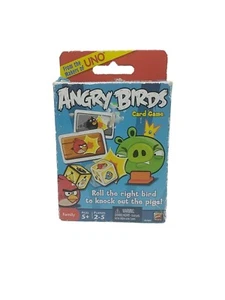 ANGRY BIRDS CARD GAME Makers of UNO Mattel 2-5 Players Complete - Picture 1 of 7