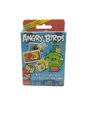 ANGRY BIRDS CARD GAME Makers of UNO Mattel 2-5 Players Complete - Image 1 of 4