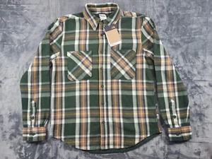 NEW The North Face Flannel Shirt Jacket Men’s M Green Shacket Valley Twill Plaid - Picture 1 of 17