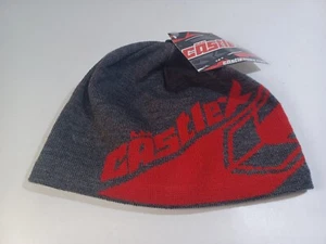 Adult Castle Icin Beanie Winter Cap Hat TEAM Gray/Red Mens Womens NEW - Picture 1 of 5